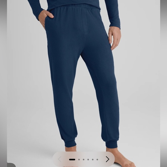 Tommy John Soft Blue Sweatpant Joggers - {L} - Picture 1 of 7